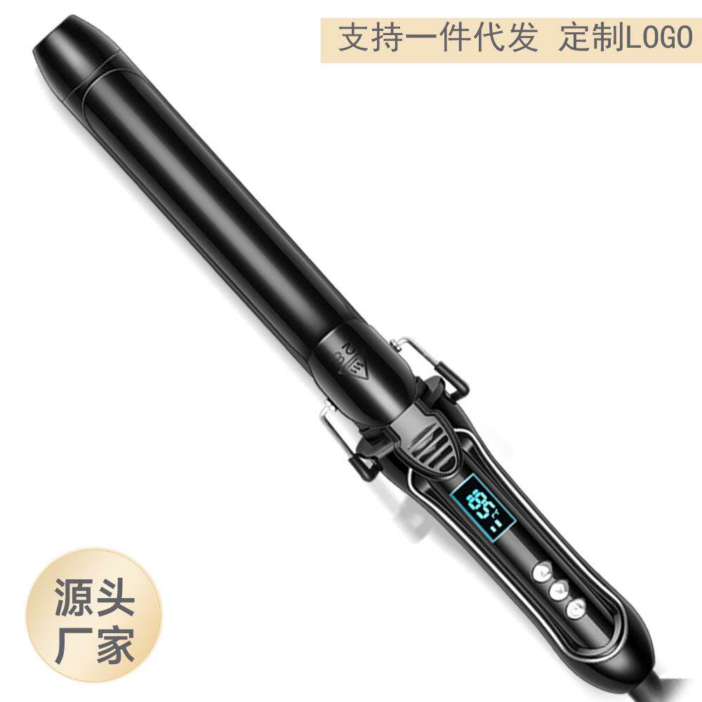 新款陶瓷釉烫卷发棒大卷小卷梨花头卷发器电卷棒烫发蛋卷头液晶屏