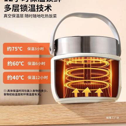 层超保温饭盒24小时天长提桶上班族带10037138冬饭桶2双025新款不