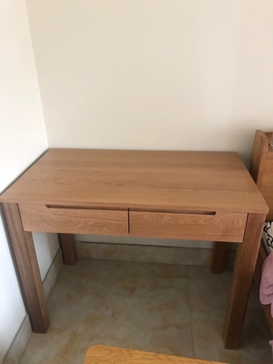 说说一起来谈谈源氏木语白橡木书桌怎么样，用的是不是真白橡木？