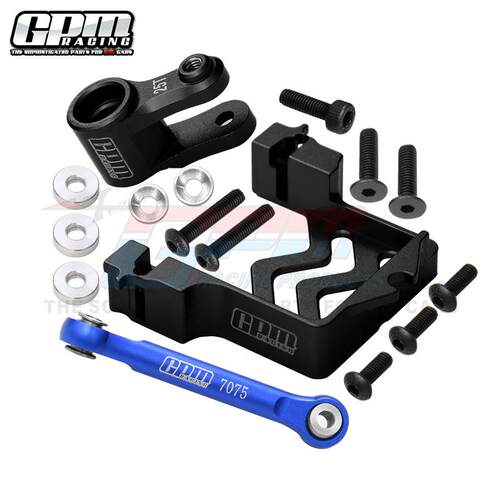 RC模型TRAXXAS1/10MAXX舵机座+舵机拉杆+25T臂套装升级件模型车
