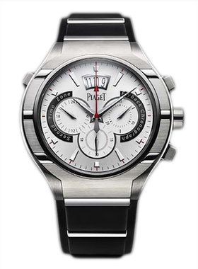 [9.8新]伯爵PIAGET POLO钛金属计时双时区自动机械手表男G0A34001
