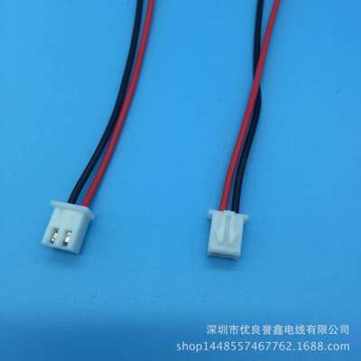 厂家供应LED连接器阻燃端子线2PIN2.0PH/XH2.54端子线束加工