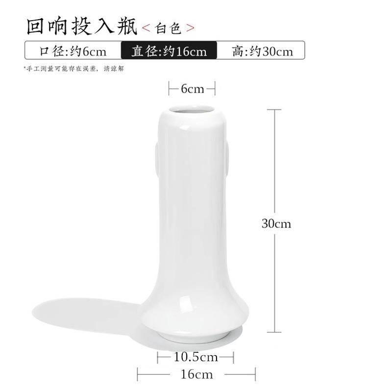 花盆盆瓷日式禅意室插内插MIN花花器小原花流陶插花工具简约艺术