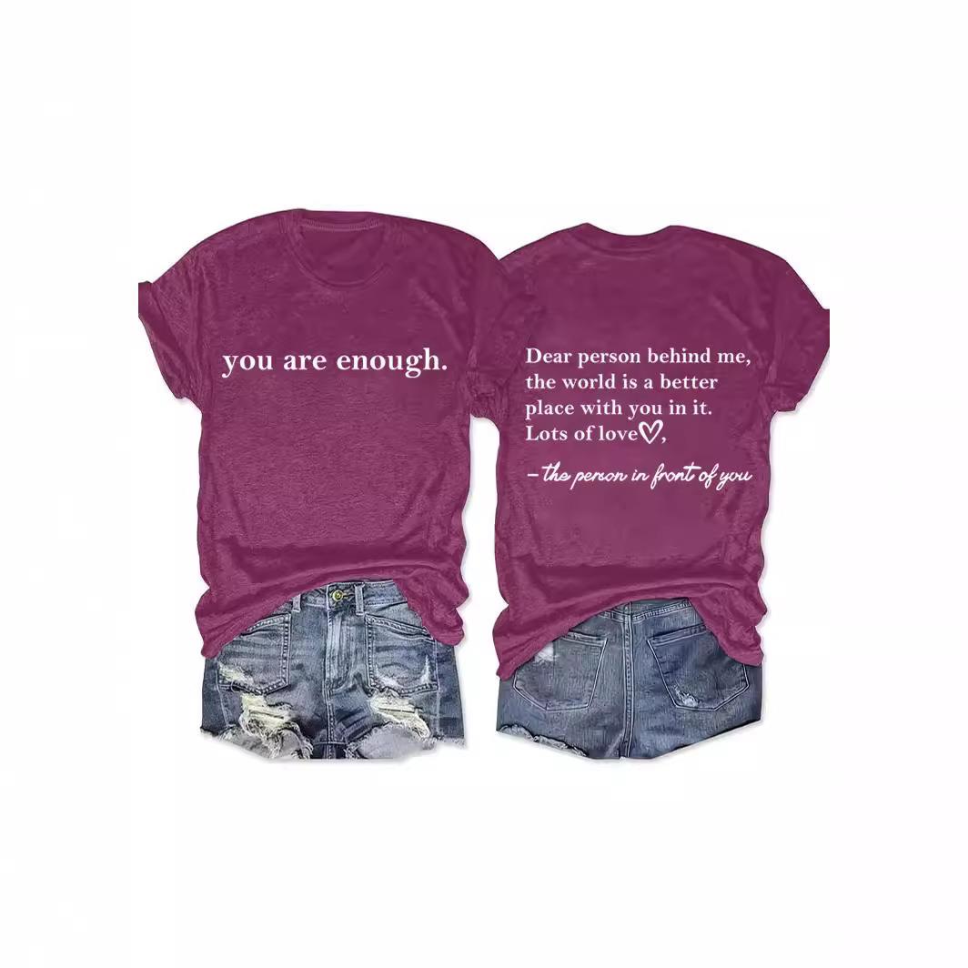 Fashion Casual T-Shirt Sleeve Short Neck Round Pattern