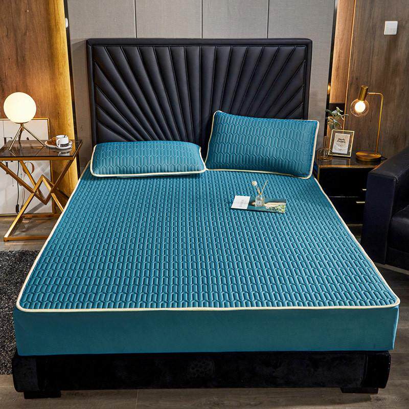 凉席床垫床夏季保护套笠笠床三件套乳胶批发乳胶款防滑床罩凉席