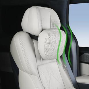 适用极氪7X 座椅头枕原车色内饰车座椅轻奢透气护颈枕 NAPPA皮料款