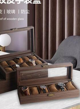 Leather watch display jewelry dustproof storage box手表盒