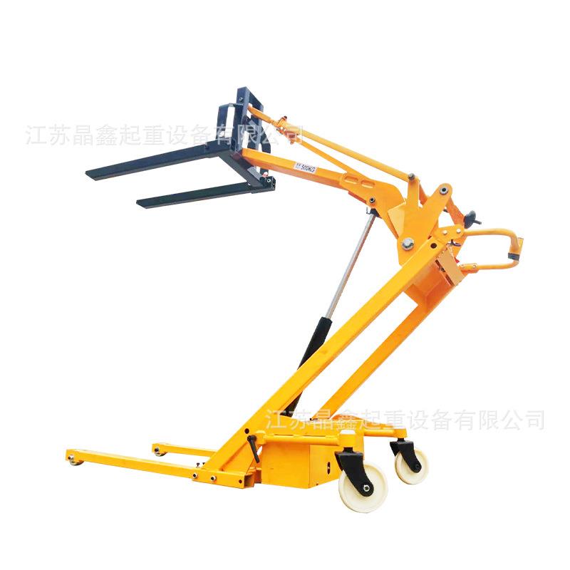 晶鑫叉车半电动升高车曲臂式搬运车载重500kg1.5米便携随车走