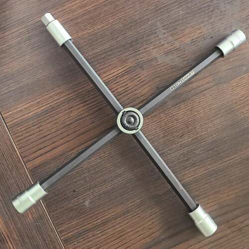 轮胎扳手汽车拆卸安装十字架套筒小轿17/19/21mm工具套装铬钒钢