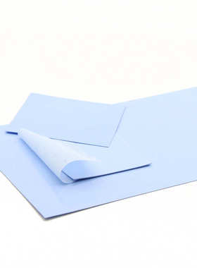 导热散热导热带传热0硅胶片材垫5mm系数.生产蓝色2w高高韧性纤玻