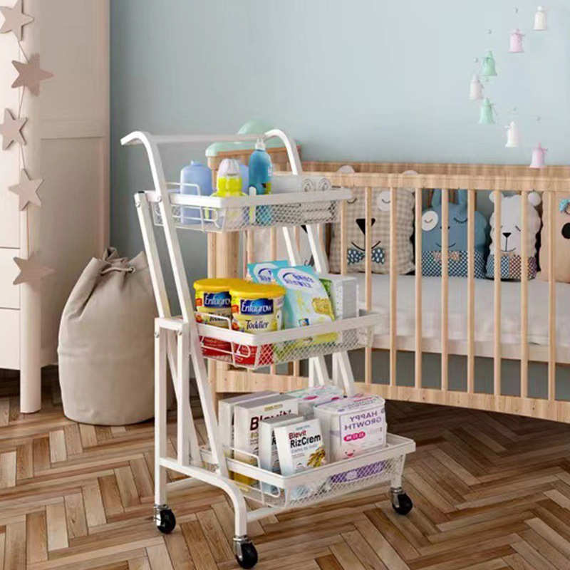 伸展小推车置物架可移动折叠带轮变形摆摊花架多肉平行展示收纳架