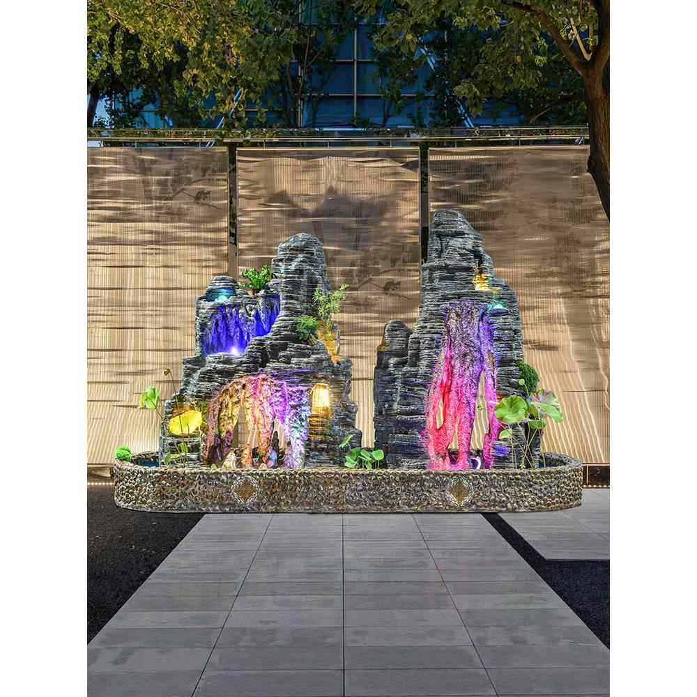 户外大型钟乳21574石流石假山水摆件庭院别墅喷泉鱼池室太湖落地