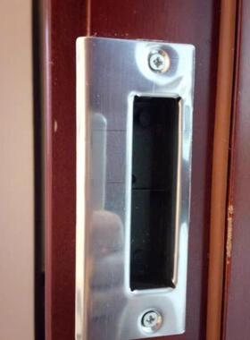 房间锁具配件门锁指向片木门锁舌盒门锁卡槽扣片挡板挡片门框扣.