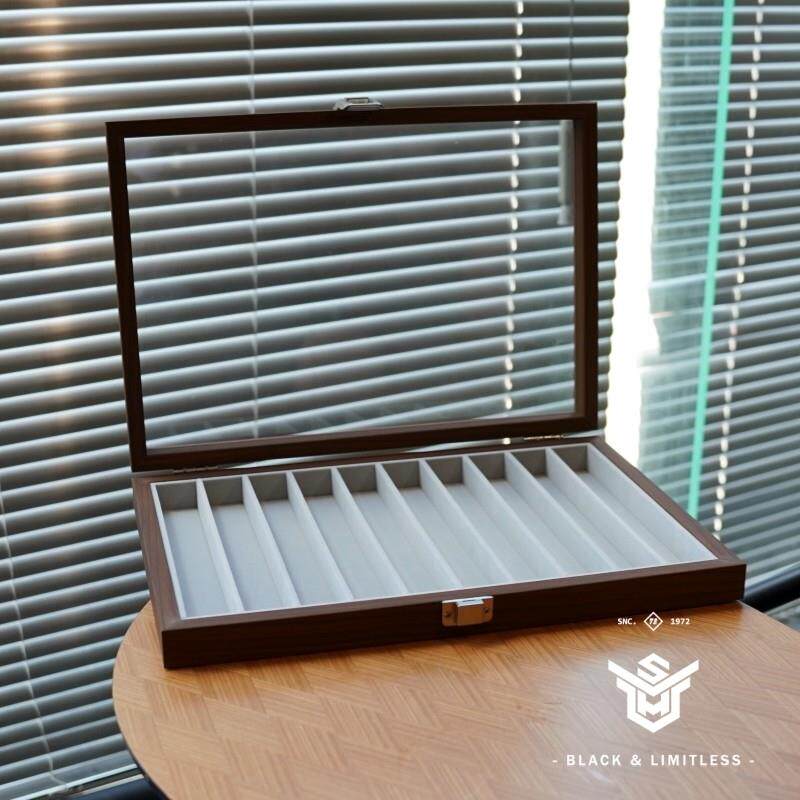 高档黑胡桃 珍珠项炼首饰收纳盒锁骨炼项炼饰品盒放钢笔专用盒子