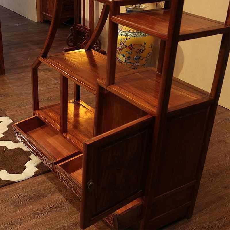 中式红木仿古月洞门隔断客厅圆拱门博古架实木弧形月亮门古风卧室