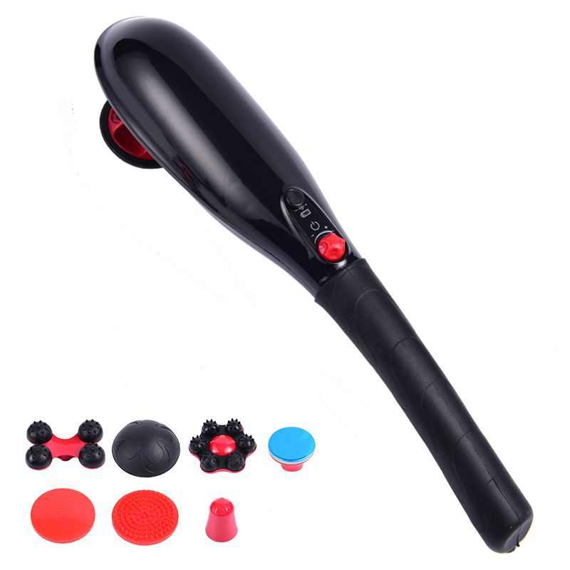 松龄海豚按摩器棒充电敲打捶肩颈部腰部全身多功能电震振动手持式