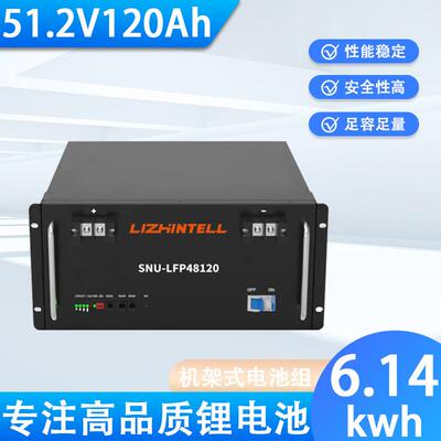 51.2v120ah200ah磷酸铁锂储能电池机架式储能 Lifepo4 5kwh 10kwh