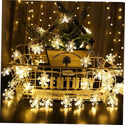 Snowflake LED Light Christmas Decorations For Home Hanging 1