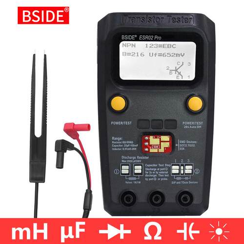 BSIDE电阻电感电容二极管晶体管测试仪M328元器件万用表ESR02Pro