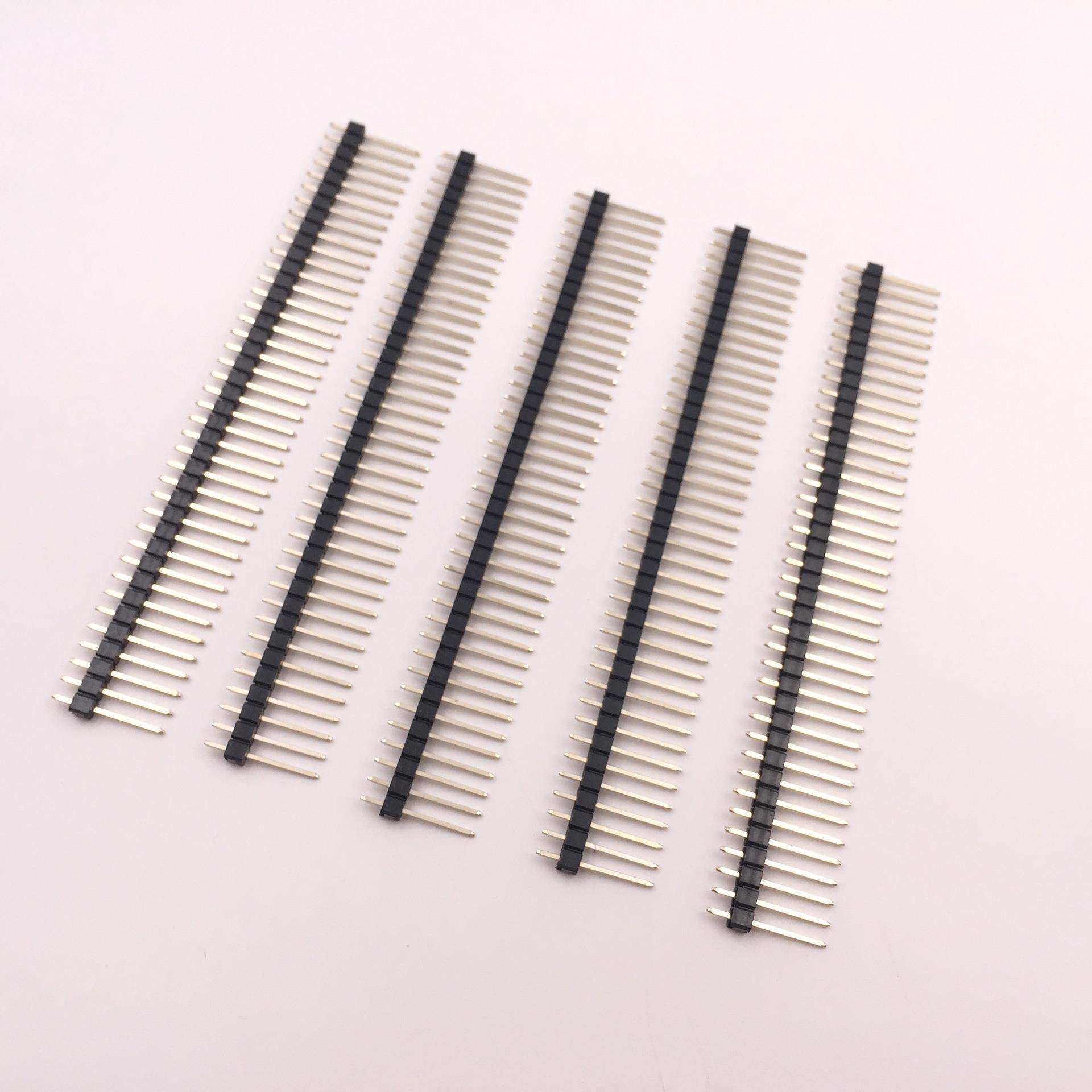 2.54mm单排排针1*40P，针长15mm加长排针排母1×40P 直插DIP 热卖