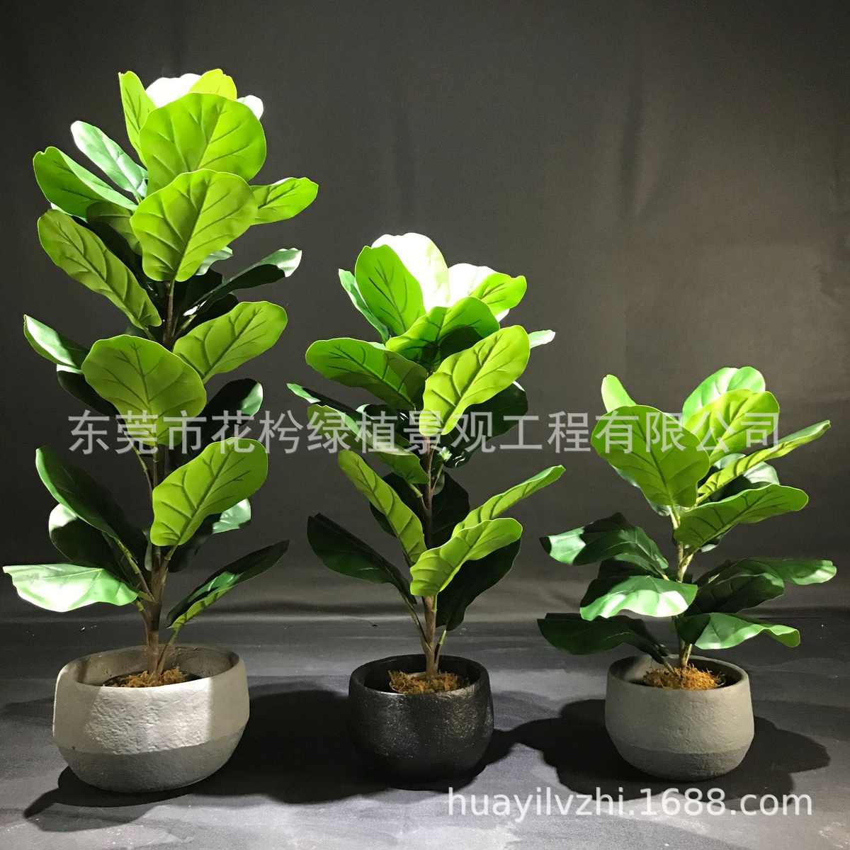 拆装琴创意落地榕分体植盆景商场绿树可摆件叶盆栽北欧仿真假