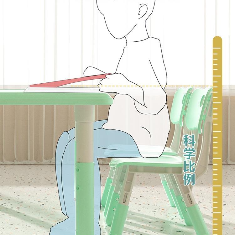 方幼儿园桌儿童桌子套装宝宝JKC玩具桌家用料椅学习书桌长塑形小