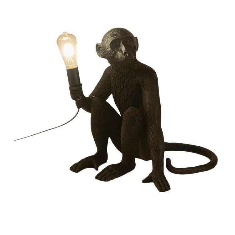 创意个性猴子灯工业风动物餐厅儿童房服装店橱窗麻绳吊灯壁灯台灯,家装灯饰光源,客厅吊灯,淘宝优惠券,粉丝福利购,淘宝优惠卷