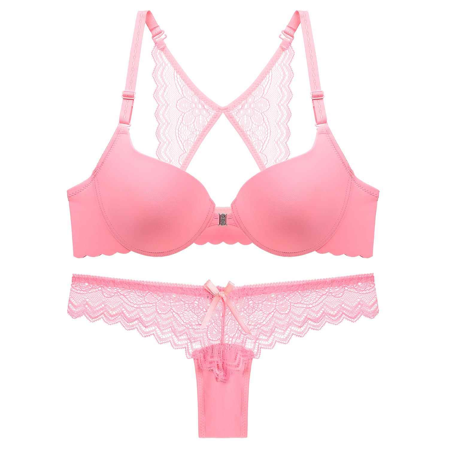 bottom on thick and top on thin underwear womens set bra