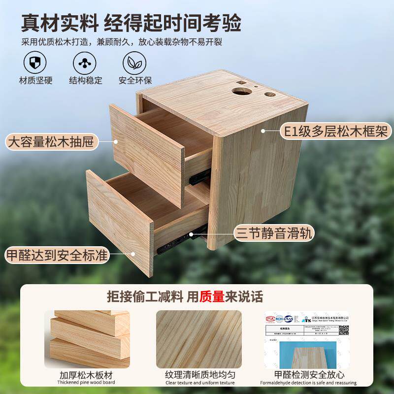 法式复古卧室落地灯客厅沙发中古风床头柜一体台灯装饰置物摆件