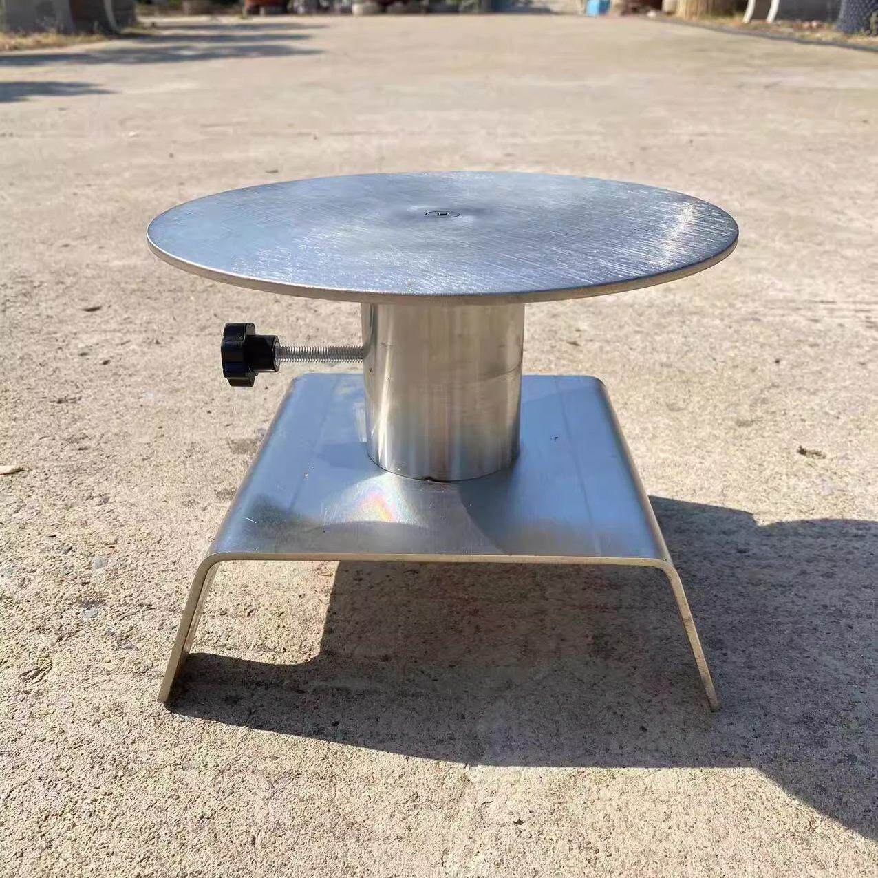 盆景升降转台制作专用转盘盆景制作工具展示台打包手动旋转工作台
