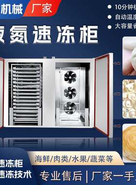 全动自商用果蔬液氮冻柜小型低温196龙虾产水海鲜立式速速冻柜