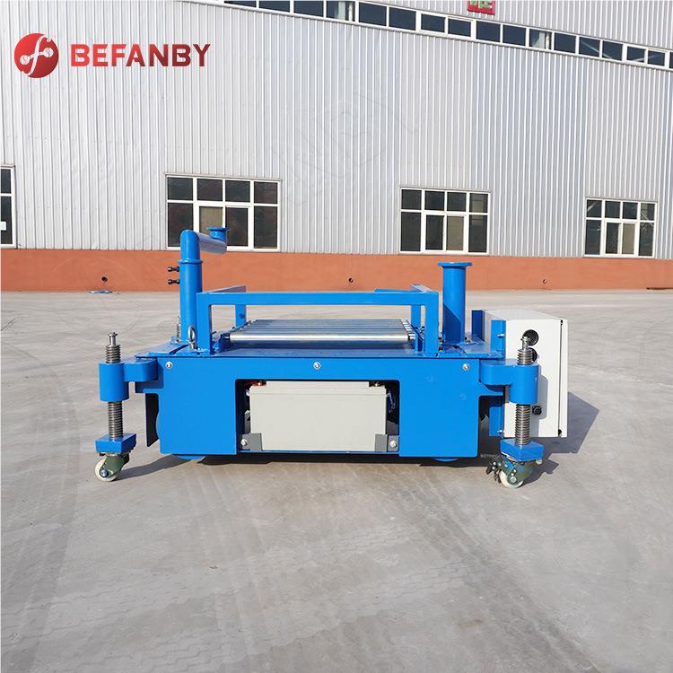 面电动无轨小型平YWO板车车间件转运小台带动车力滚工轮工件传输