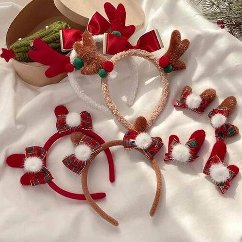 Christmas Hair Clips Christmas Decoration Xmas Party Headban