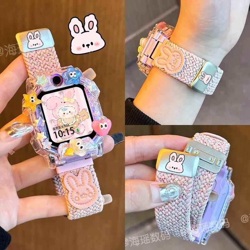 适用于小天才电话手表z10表带z9少年版z8z7s/z6pro/z6a/d2/d3腕带