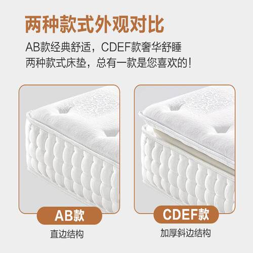 乳胶床垫软硬两用薄款16CM护脊家用软垫20CM席梦思静音弹簧床垫