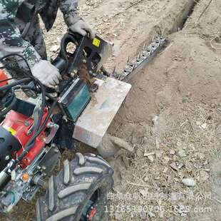 果园自走式开沟机柴油手扶挖沟机电缆地埋线开沟机农用开槽机