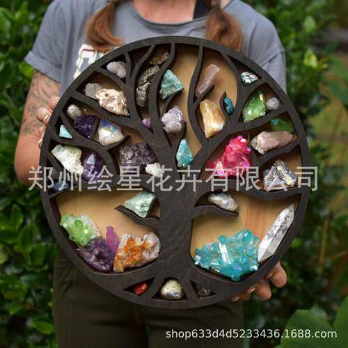 跨境爆款Halloween Tree of Life Crystal Shelf生命之树房子架子