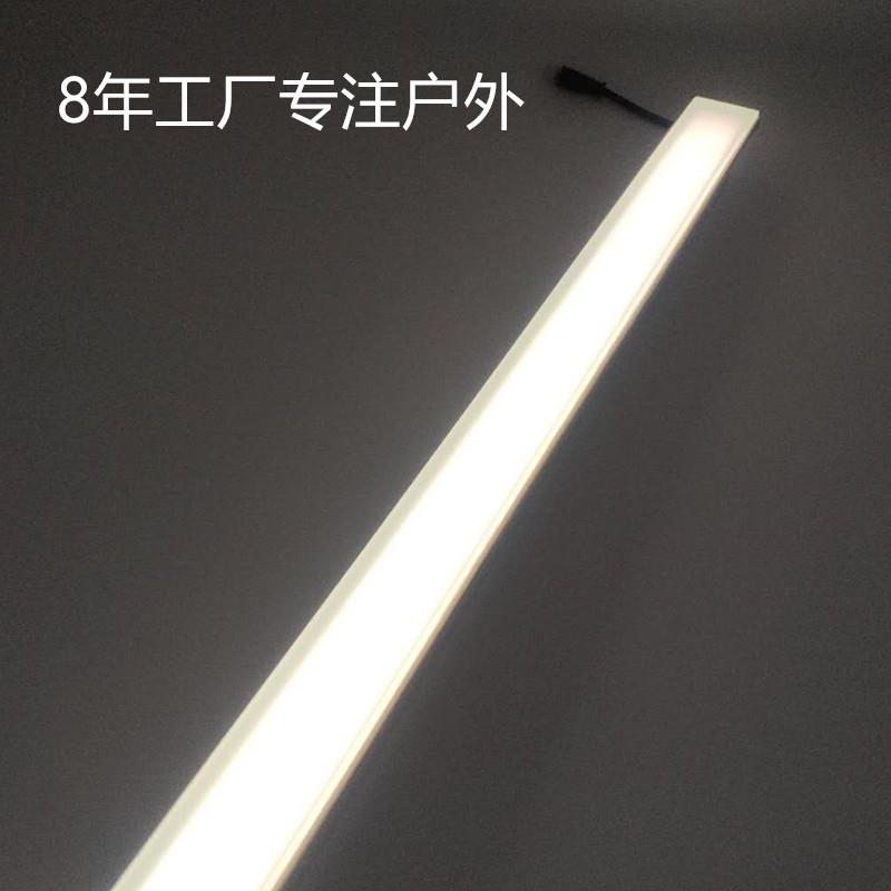 8年工厂12WDMX512不锈钢防水IP67七彩1米DMX512 RGBW长条地砖灯