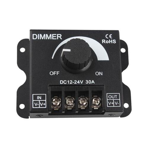 高档led软硬灯条带灯调器亮度调节器 DIMMER 光钮开关12V/24V3旋0