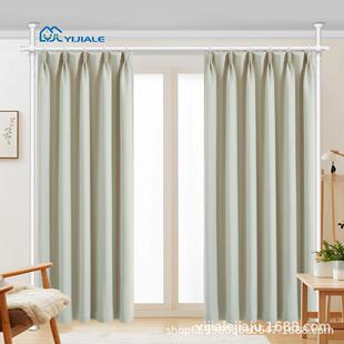 房间分隔窗帘杆垂直张力伸缩杆空间隔断卧室免打孔挡床隔断帘门帘