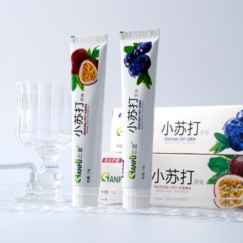 小苏打牙膏水果香牙膏口气清新去牙渍烟渍口腔清洁牙膏