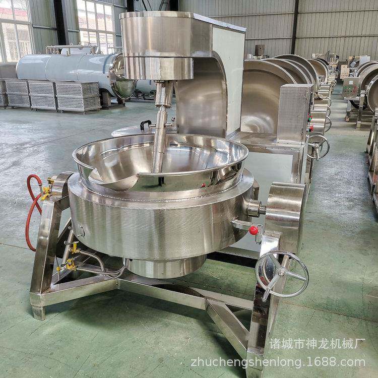 全自动行星搅拌炒锅蒸汽搅拌炒锅大型食堂炒菜锅酱类炒制锅不糊底