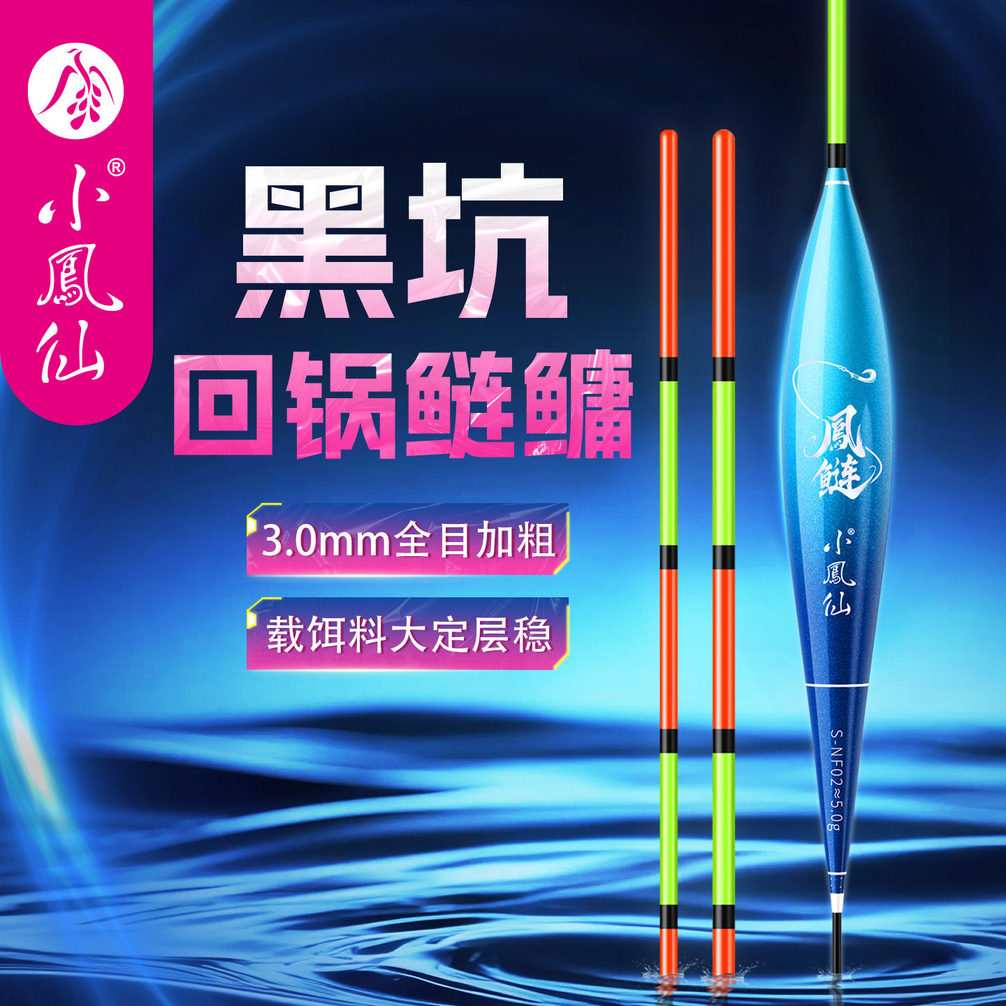 小凤全目加粗鲢鳙空心鱼漂浮漂