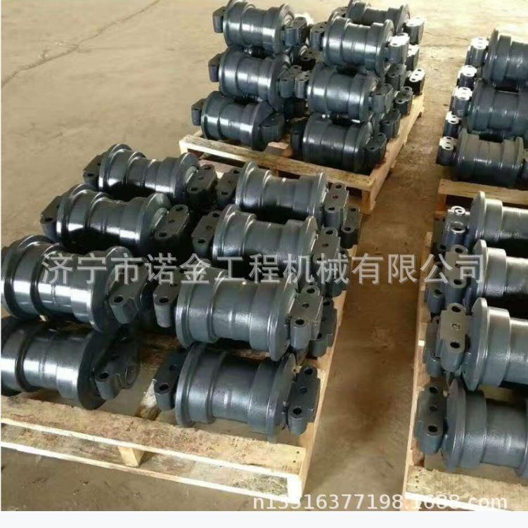 现代455-7挖掘机链条支重轮引导轮履带板全车底盘件
