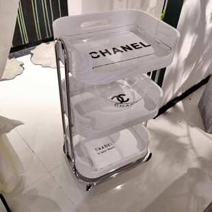 置小推车新中式美甲日式美容院理发店实木收纳仪器工具车架物移动