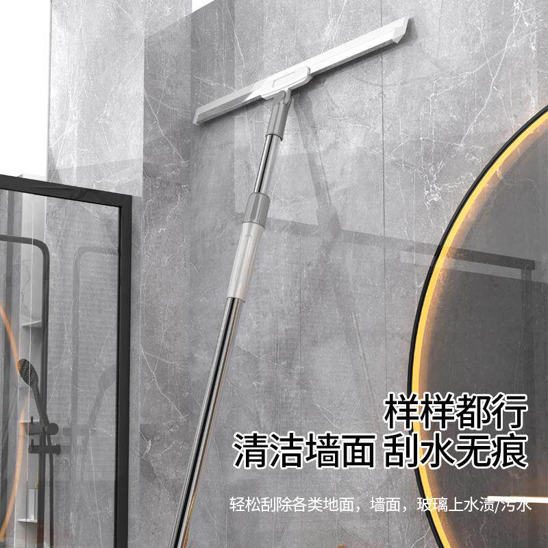 刮水扫把家用刮地扫头发卫生间浴室刮水器懒人可旋转刮水拖把