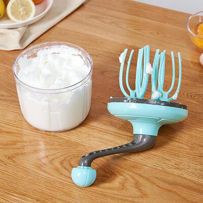 Semi-automatic Egg Beater Stainless Steel Whisk Manual Press