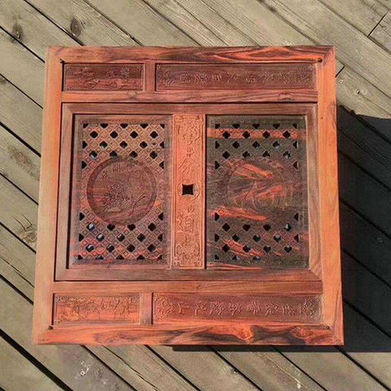 红酸枝血檀红檀金丝楠木缅甸花梨三用棋盘功能棋盘茶具