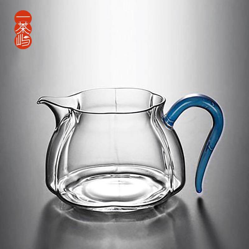 新羽手工六合凤玉公杯公道杯玻璃淡然茶海大蛋盅耐热茶漏分茶器