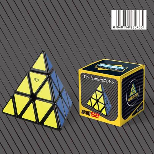 奇艺魔方格启明S2金字塔魔方异形三角形三阶金字塔益智顺滑玩具